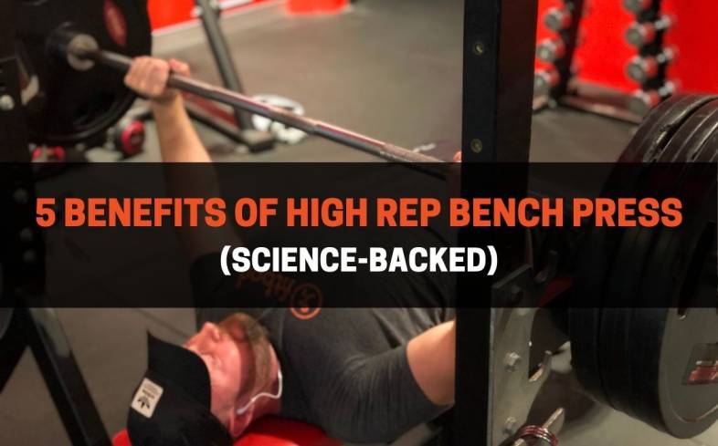 a high-rep bench press is a bench press that is performed with 8 or more repetitions per set