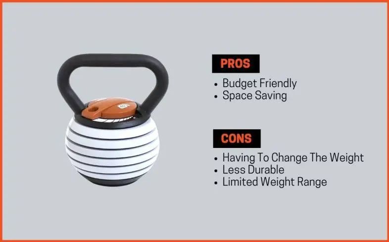 pros and cons of adjustable kettlebell 