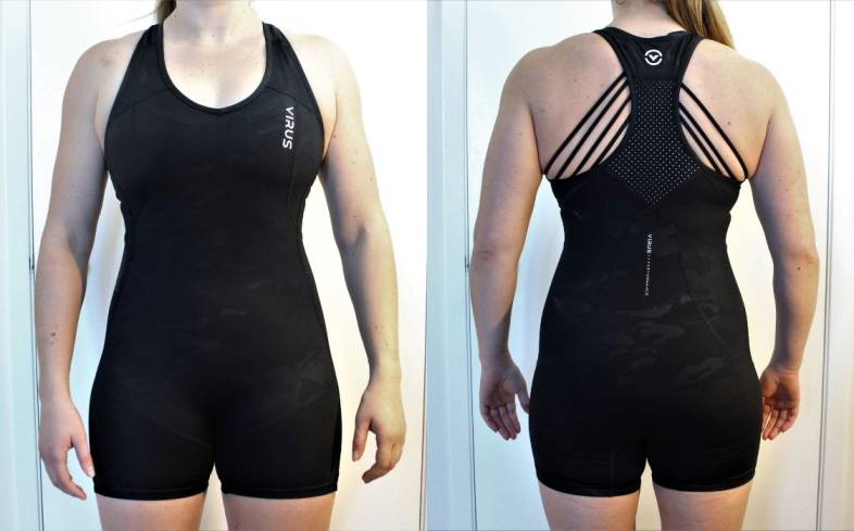 the virus singlet is designed with reinforced panels and heavy-duty stitching to make the singlet more durable