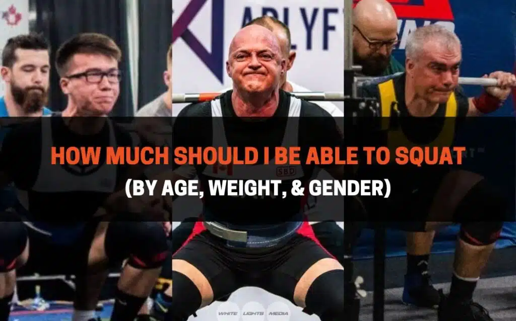 How much should i be able to squat by age, weight, gender, and experience level.