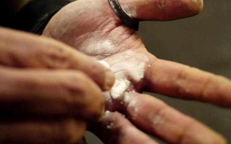 chalk is used by most lifters because it dramatically increases our ability to grip kettlebells, barbells, and dumbbells