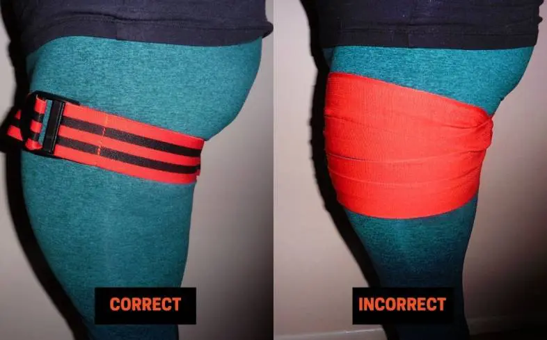 how do you use blood flow restriction for glutes