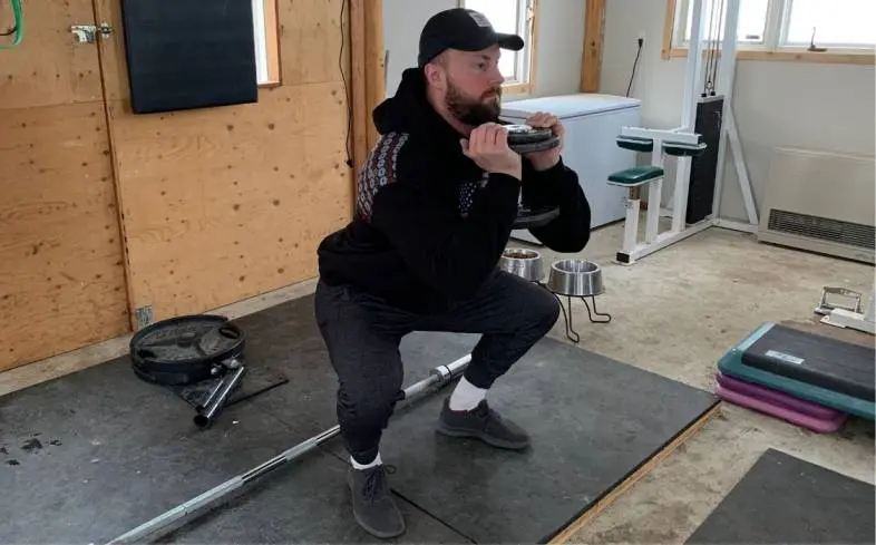 goblet squats are hard because of the logistics of getting the weight into position and the demand for arm strength