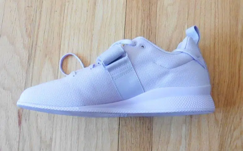 Adidas Adipower II has good heel height because itโs neither too high nor too low