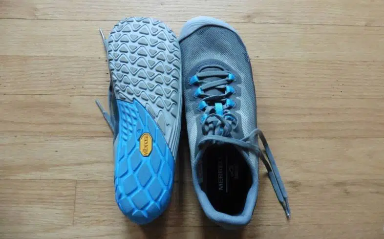 Merrell Vapor Gloves soles are made from the same rubber material