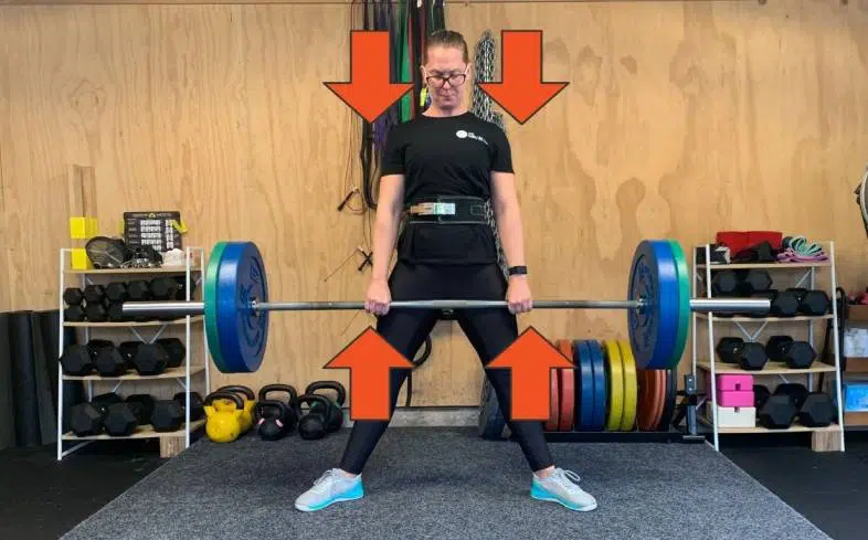 patience off the floor is intended to help lifters who rush their lift before they have achieved maximum whole body tension