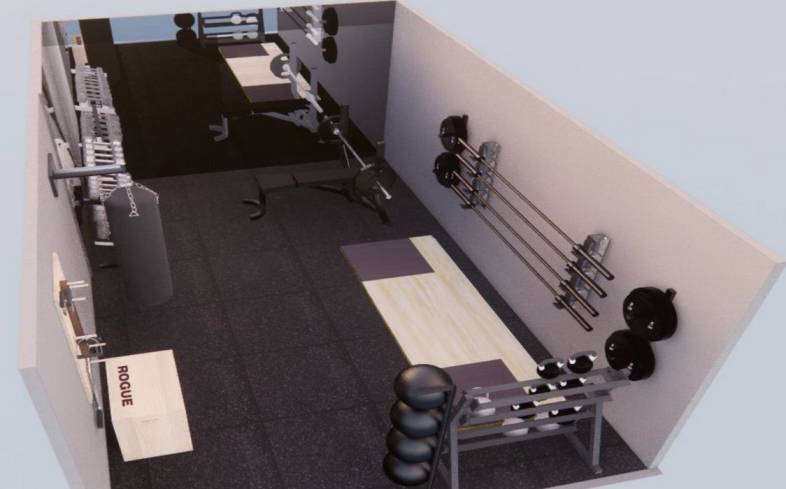 250 Square Foot Home Gym