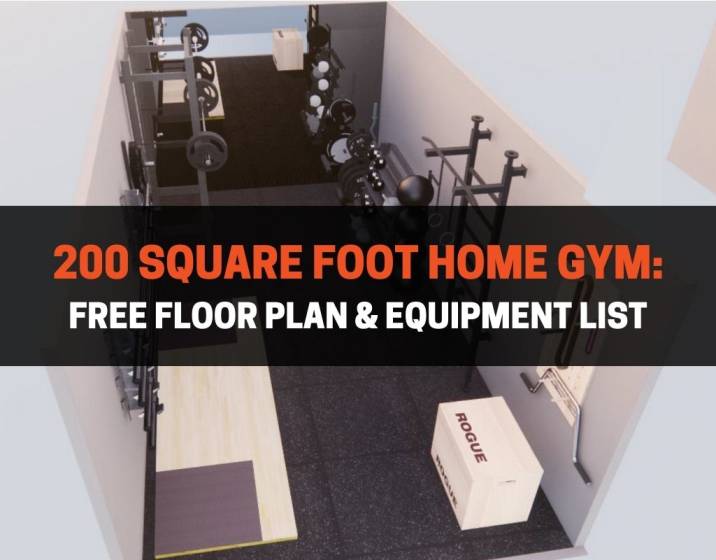 200 square foot home gym free floor plan & equipment list
