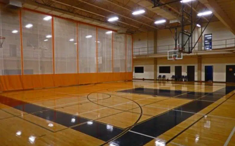 YMCA basketball court