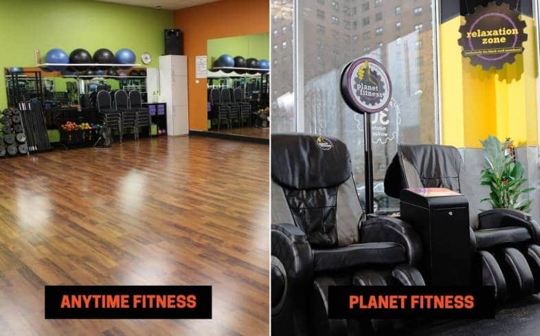 Anytime Fitness vs. Planet Fitness Amenities