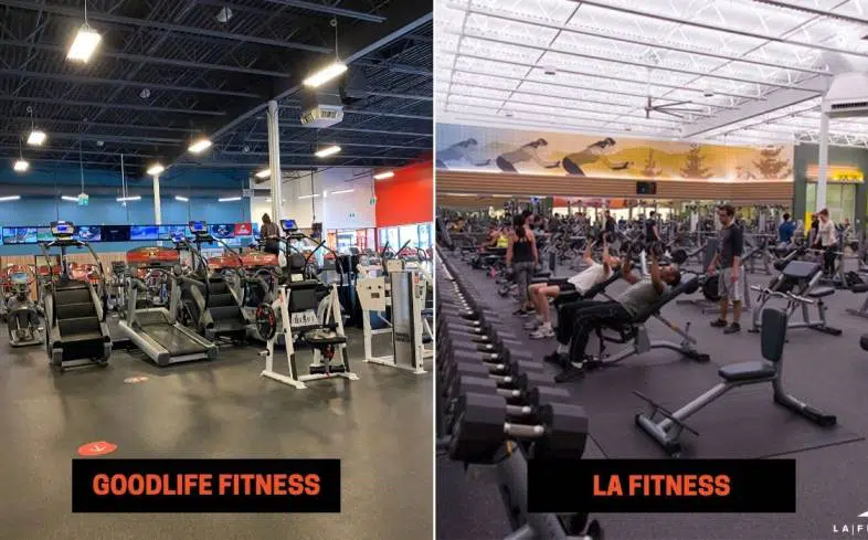 GoodLife Fitness vs LA Fitness Differences