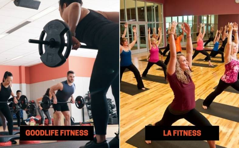 GoodLife Fitness vs LA Fitness Group Classes