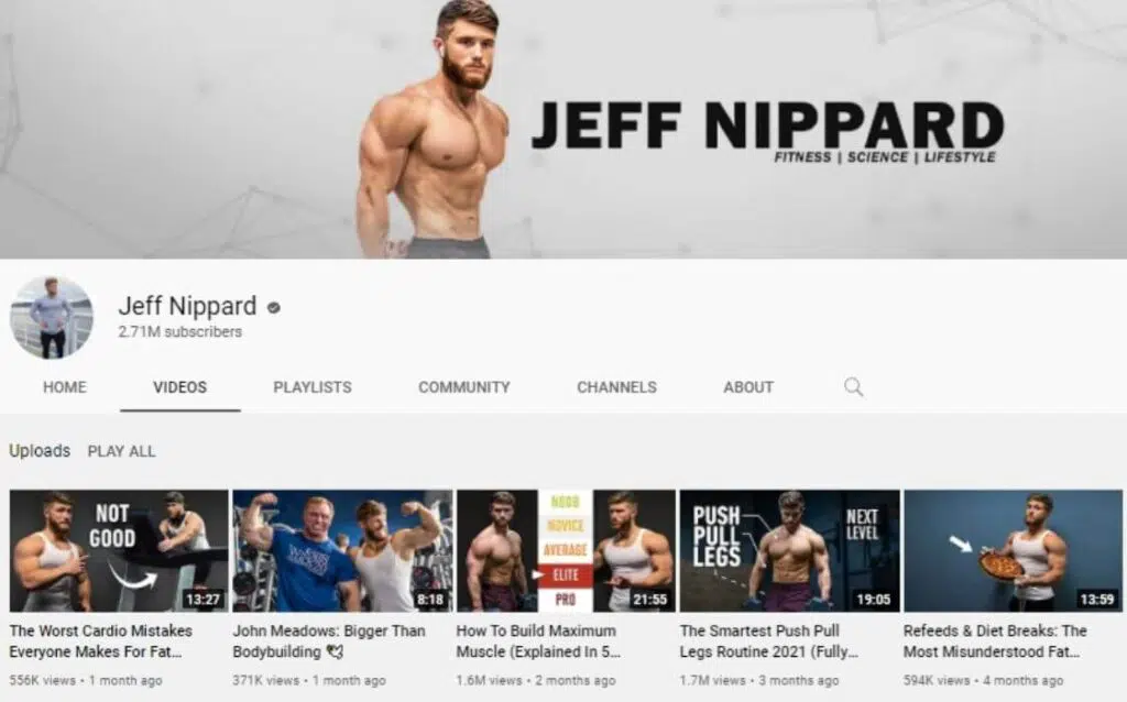 Jeff Nippard powerlifting YouTube channel