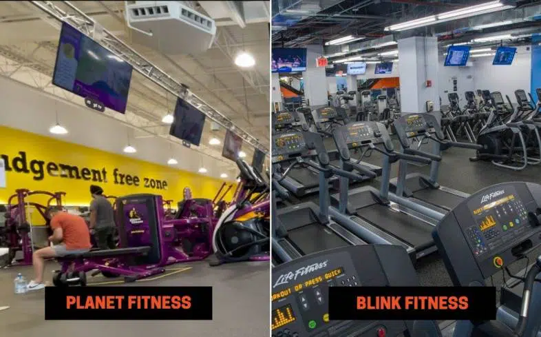 Planet Fitness vs Blink Fitness Equipment