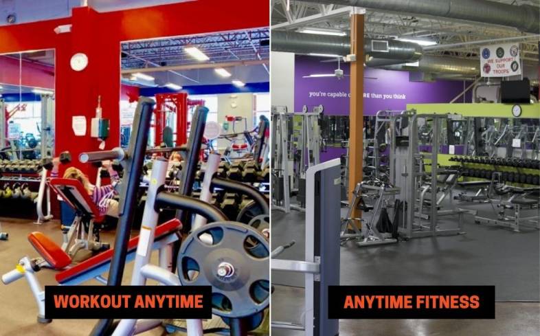 Workout Anytime vs Anytime Fitness Differences