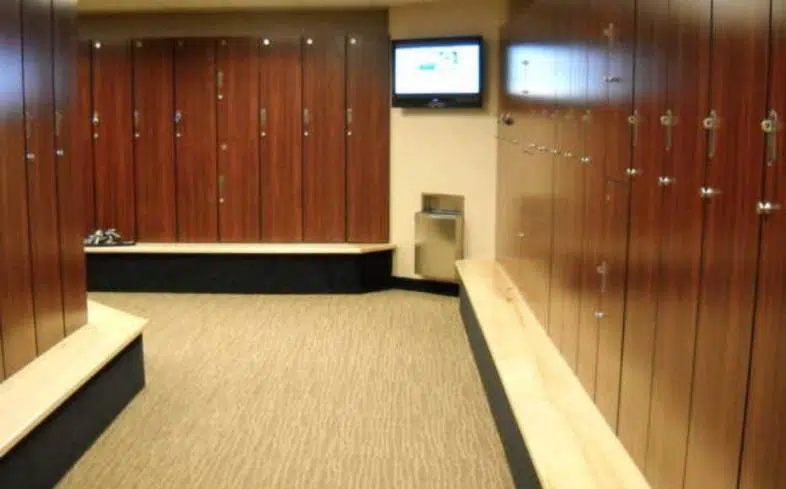 World Gym Locker Rooms