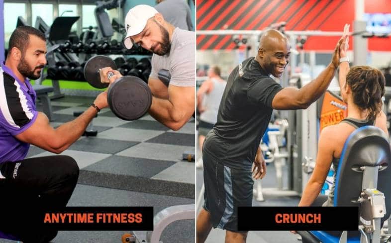 Anytime Fitness vs Crunch Personal Training