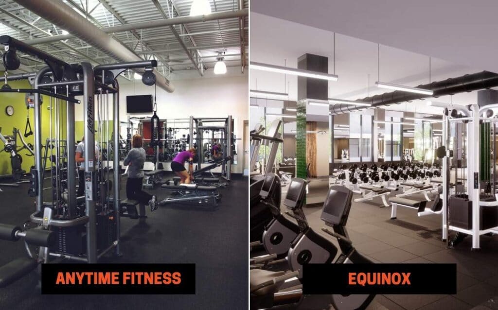 Anytime Fitness vs Equinox Differences