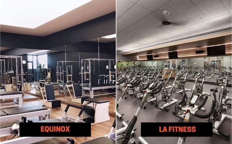 Equinox vs LA Fitness Equipment