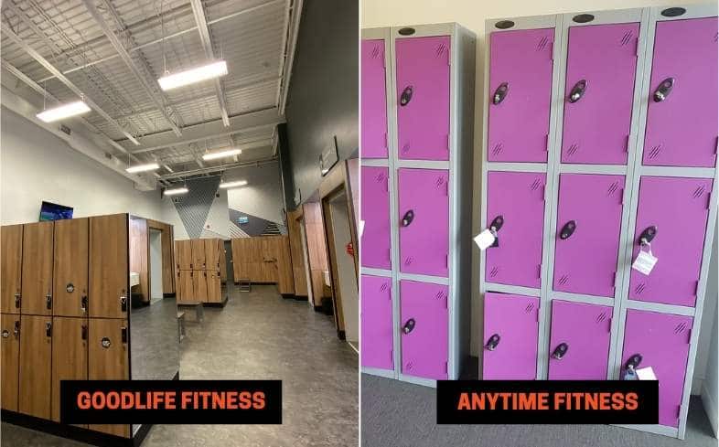 GoodLife Fitness vs Anytime Fitness Amenities