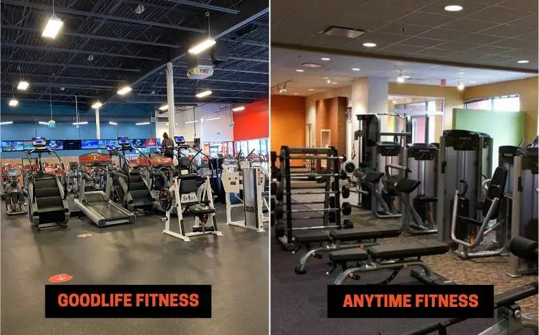 GoodLife Fitness vs Anytime Fitness Differences
