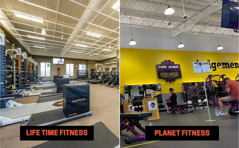 Life Time Fitness vs Planet Fitness Differences