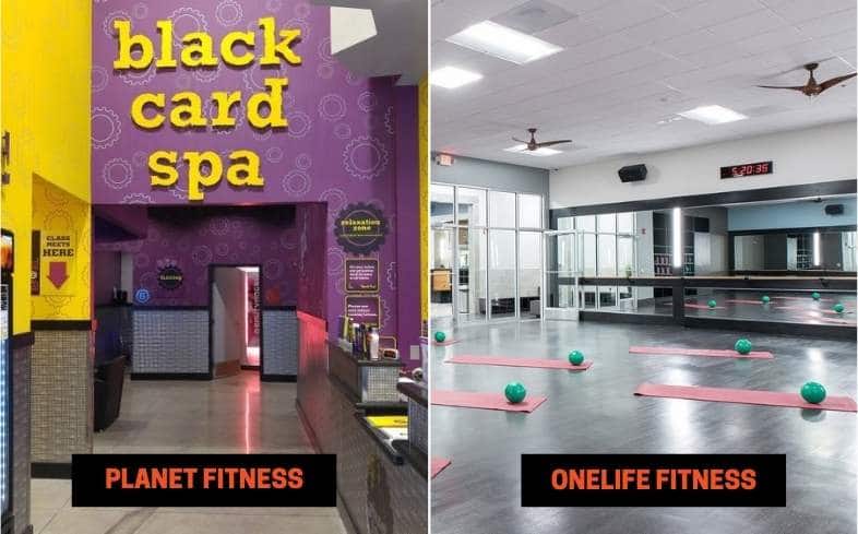 Planet Fitness vs Onelife Fitness Amenities