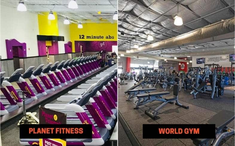 Planet Fitness vs World Gym Differences