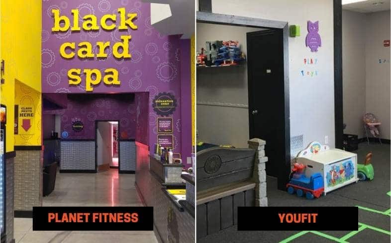 Planet Fitness vs Youfit Amenities