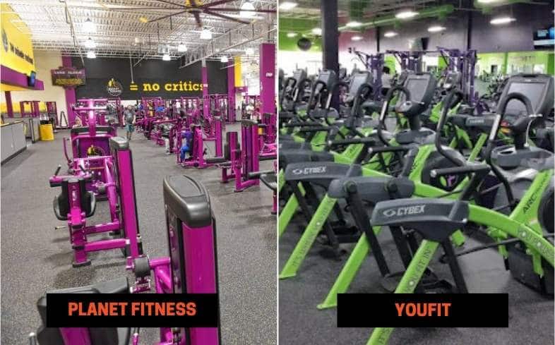 Planet Fitness vs Youfit Equipment