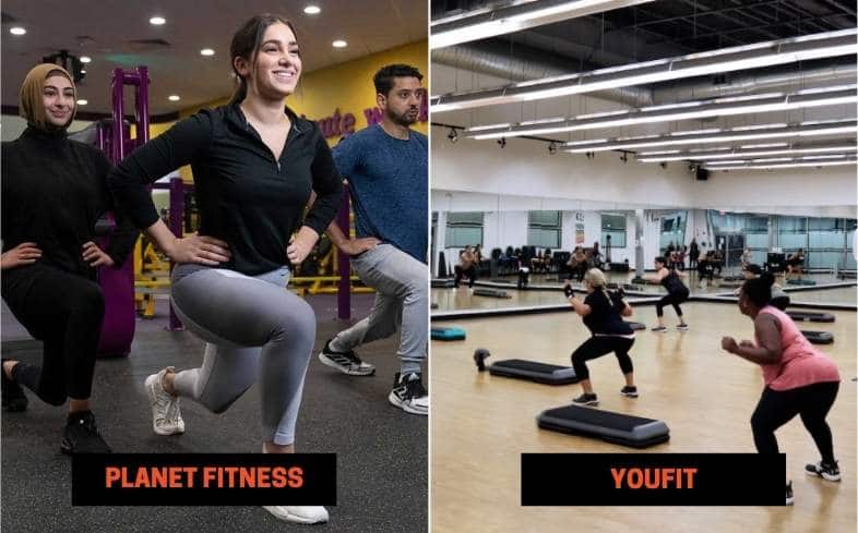 Planet Fitness vs Youfit Group Classes