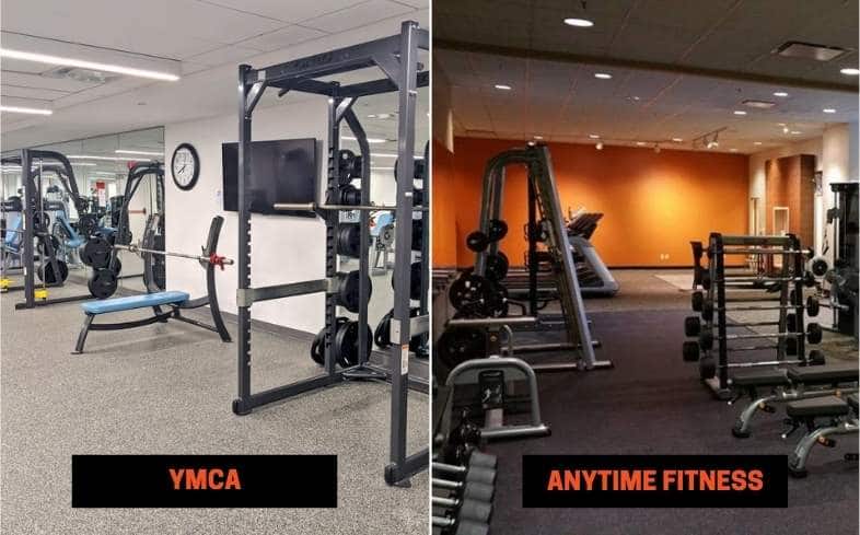 YMCA vs Anytime Fitness Equipment