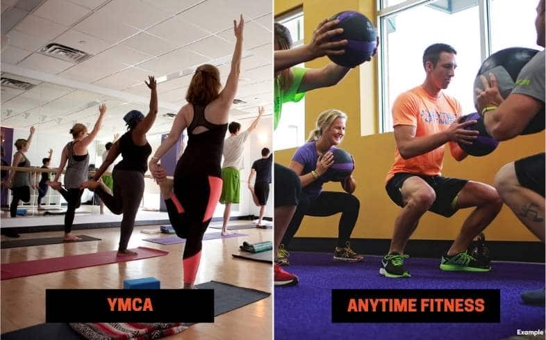 YMCA vs Anytime Fitness Group Classes