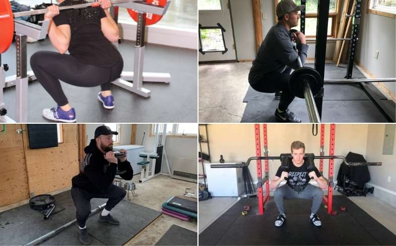 The type of squat can impact your stance width but it’s unlikely to be a dramatic difference.