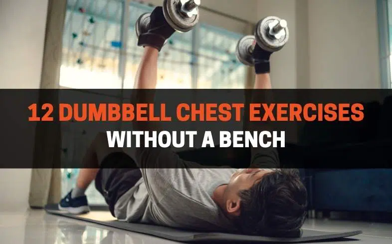 12 dumbbell chest exercises without a bench