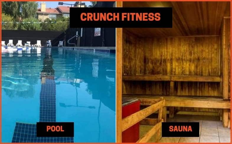 Crunch Fitness Pool and Sauna