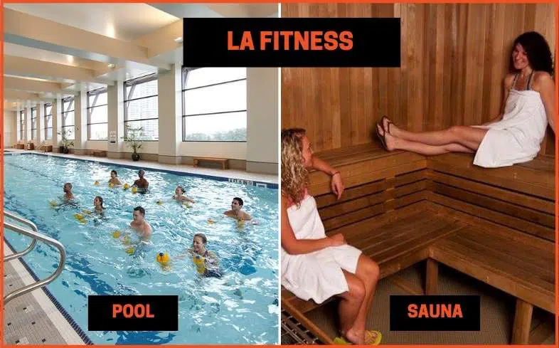 LA Fitnessย Pool and Sauna