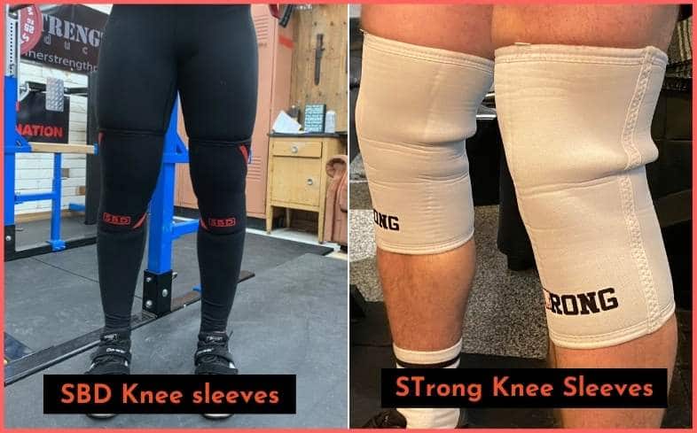 Length SBD vs STrong Knee Sleeves