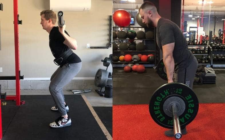 Who should do squatting and deadlifting for legs only?