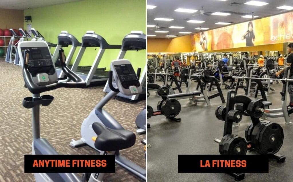 Anytime Fitness vs LA Fitness Equipment
