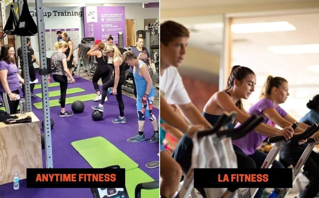 Anytime Fitness vs LA Fitness Group Classes