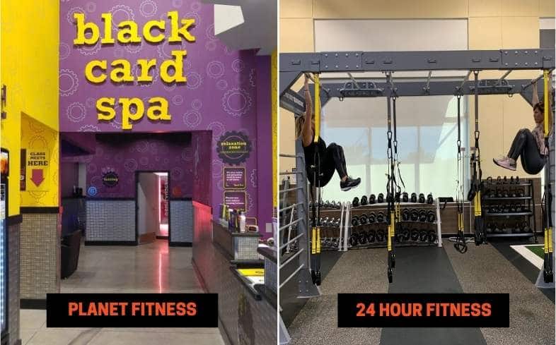 Planet Fitness vs 24 Hour Fitness Amenities