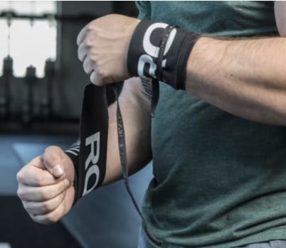 MET-X Premium Heavy Duty Elasticated Wrist Supports  Wrist Wraps Gym Straps Gold 