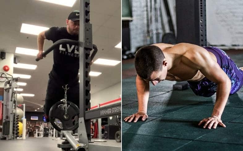 the differences between dips and push ups