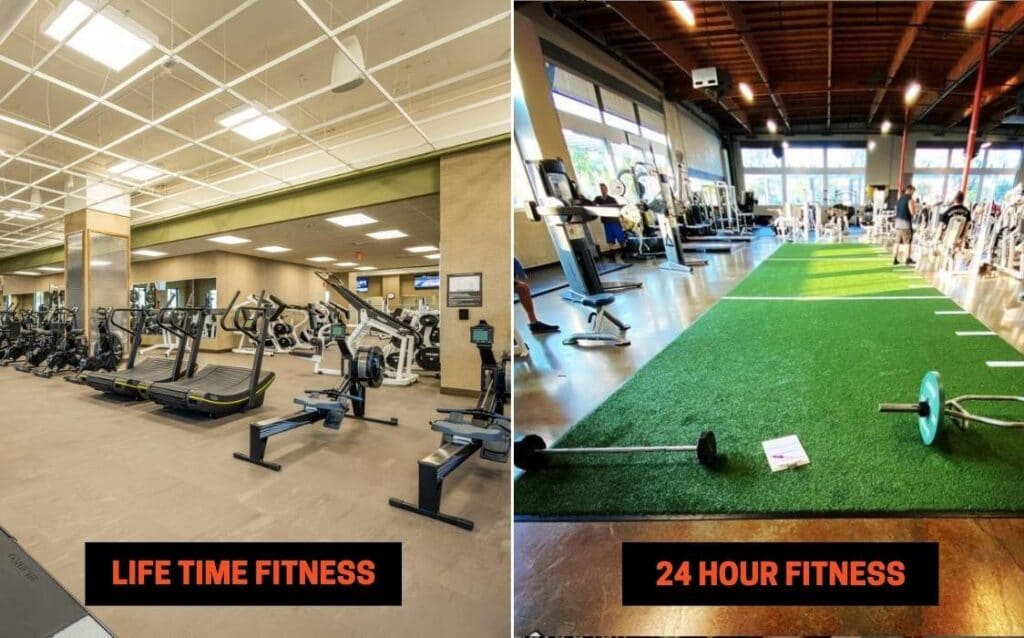 24 Hour Fitness vs Anytime Fitness Equipment