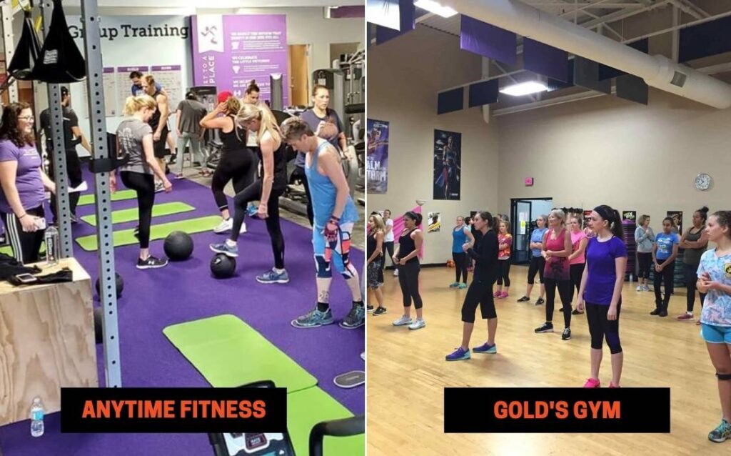 Anytime Fitness vs Gold’s Gym Group Classes