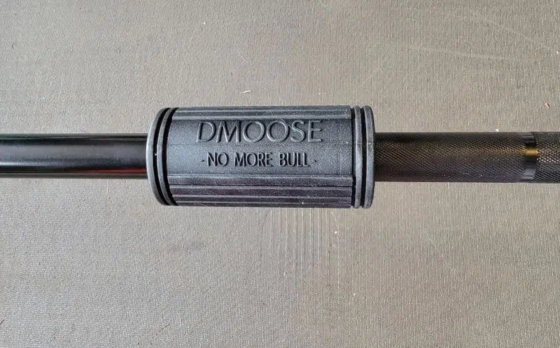 barbell with Dmoose bomber grips