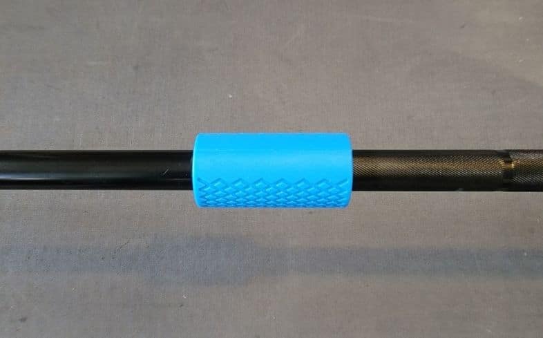 barbell with greententljs grips