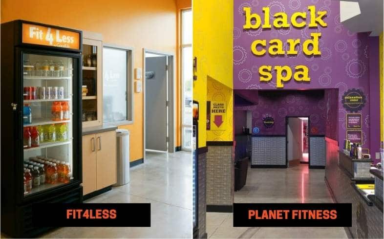 Fit4Less vs Planet Fitness Amenities