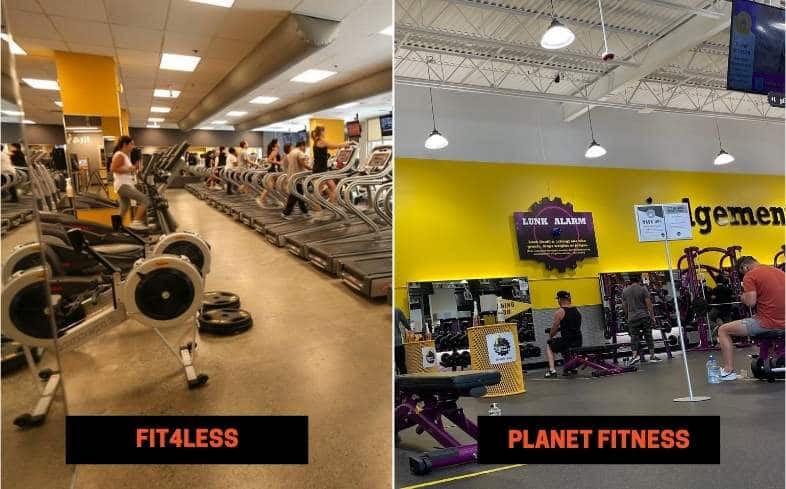 Fit4Less vs Planet Fitness Equipment